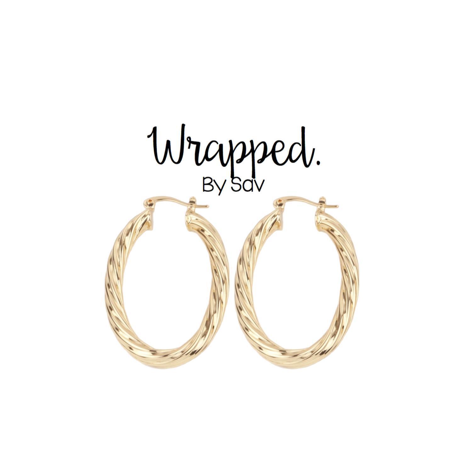 New Wrapped. By Sav Women's Corrine Hoops Earrings In Gold